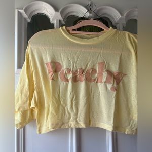 NET daydream nation PEACHY crop top tee SMALL